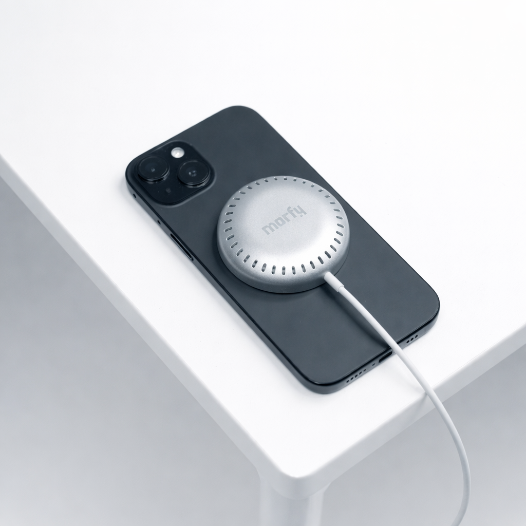 Morfy Mag25 – 25W Magnetic Wireless Charger for iPhone & Android | MagSafe & Qi2.2 Compatible