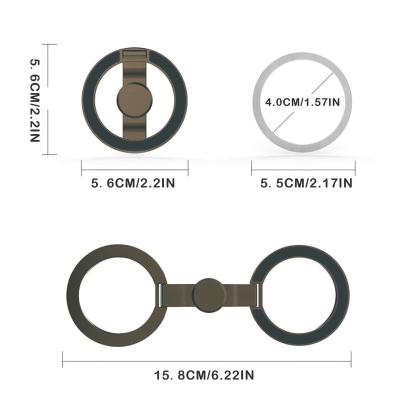 Morfy MagRing Pro – Double-Sided Fidget Magnetic Phone Ring Holder & 360° Kickstand