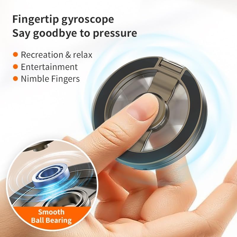 Morfy MagRing Pro – Double-Sided Fidget Magnetic Phone Ring Holder & 360° Kickstand