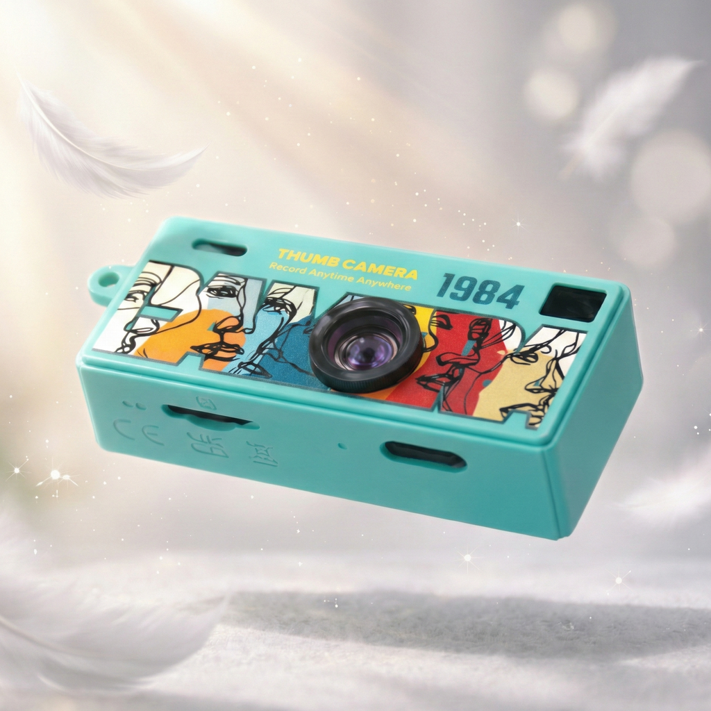 Morfy Thumb Camera | Retro Mini Digital Camera | Vintage Pocket Keychain Camera