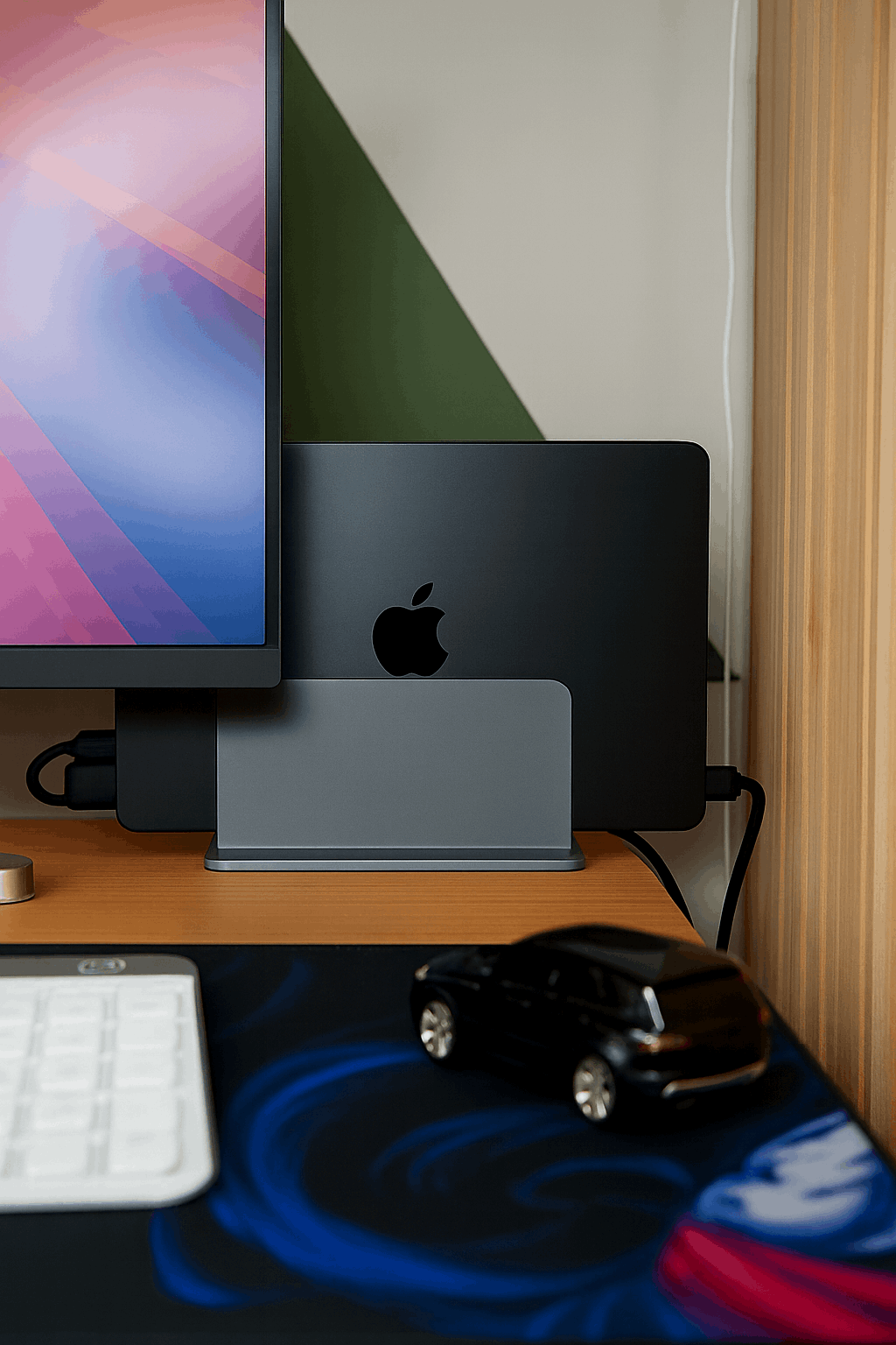 Minimal Vertical Laptop and Tablet Stand | Single & Dual Laptop Holder