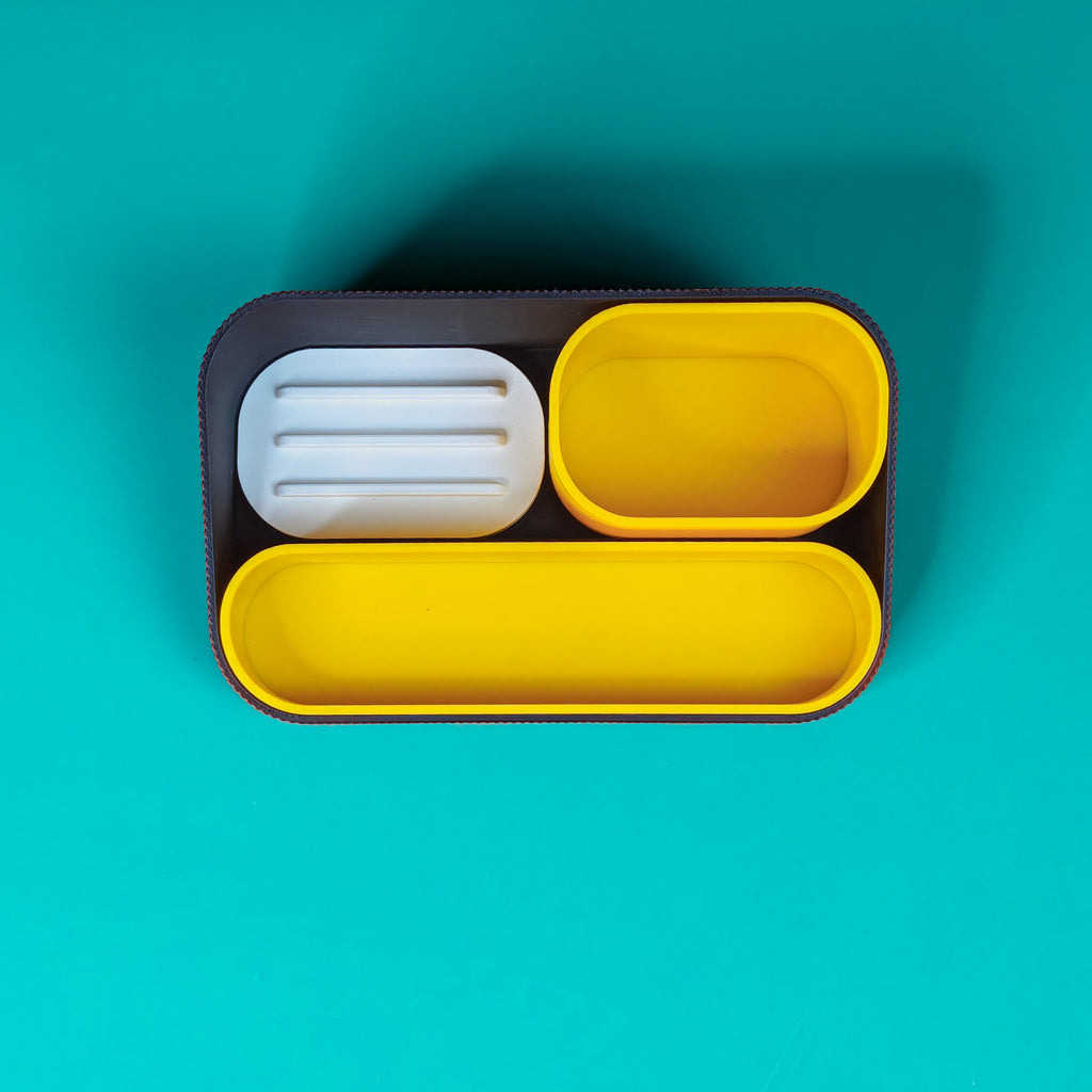 Morfy ModuDesk – Modular Desk Organizer with Phone Stand & Storage Compartments
