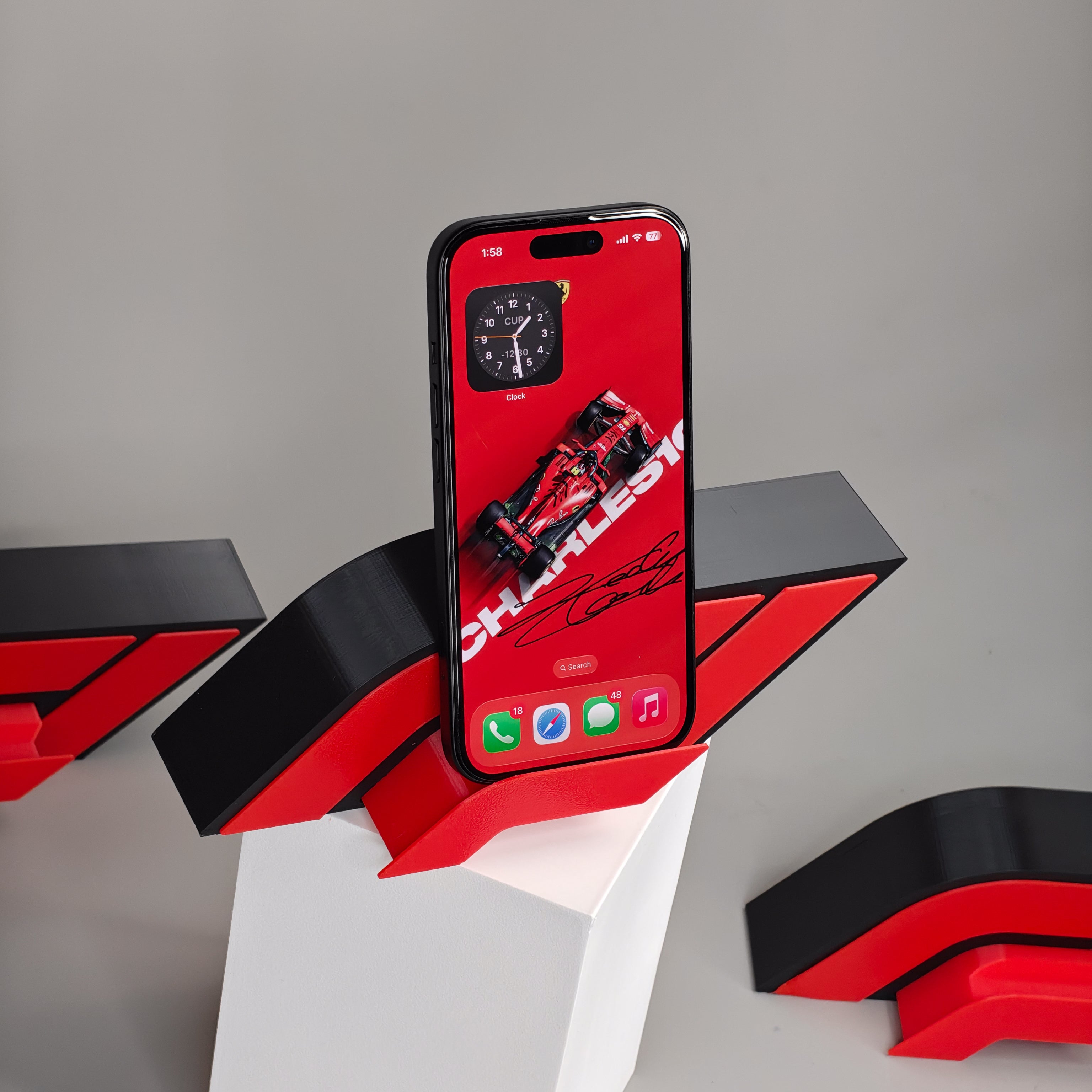Formula 1 Style Phone Stand | Stylish Desk Mobile Holder