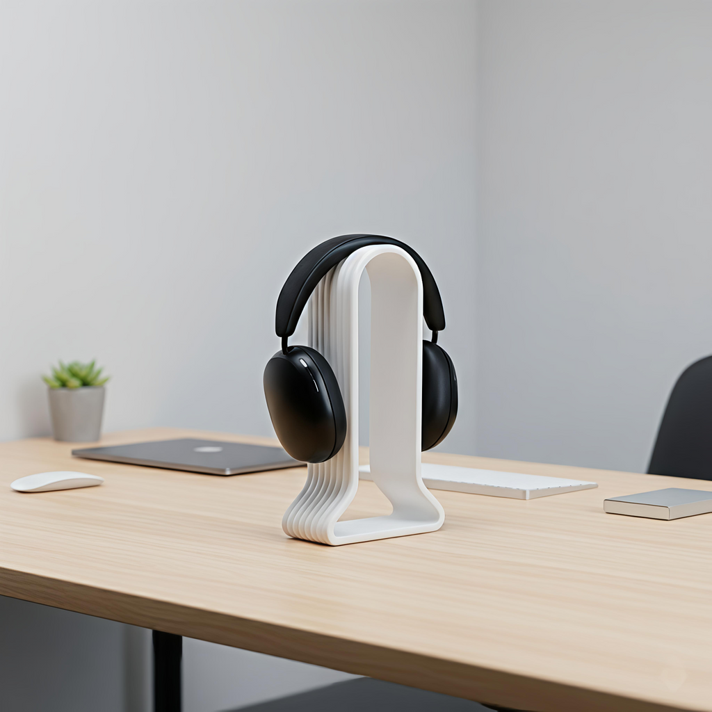Morfy Ridge Headphone Stand for Desk | Premium Minimal Headset Holder for Gaming & Studio