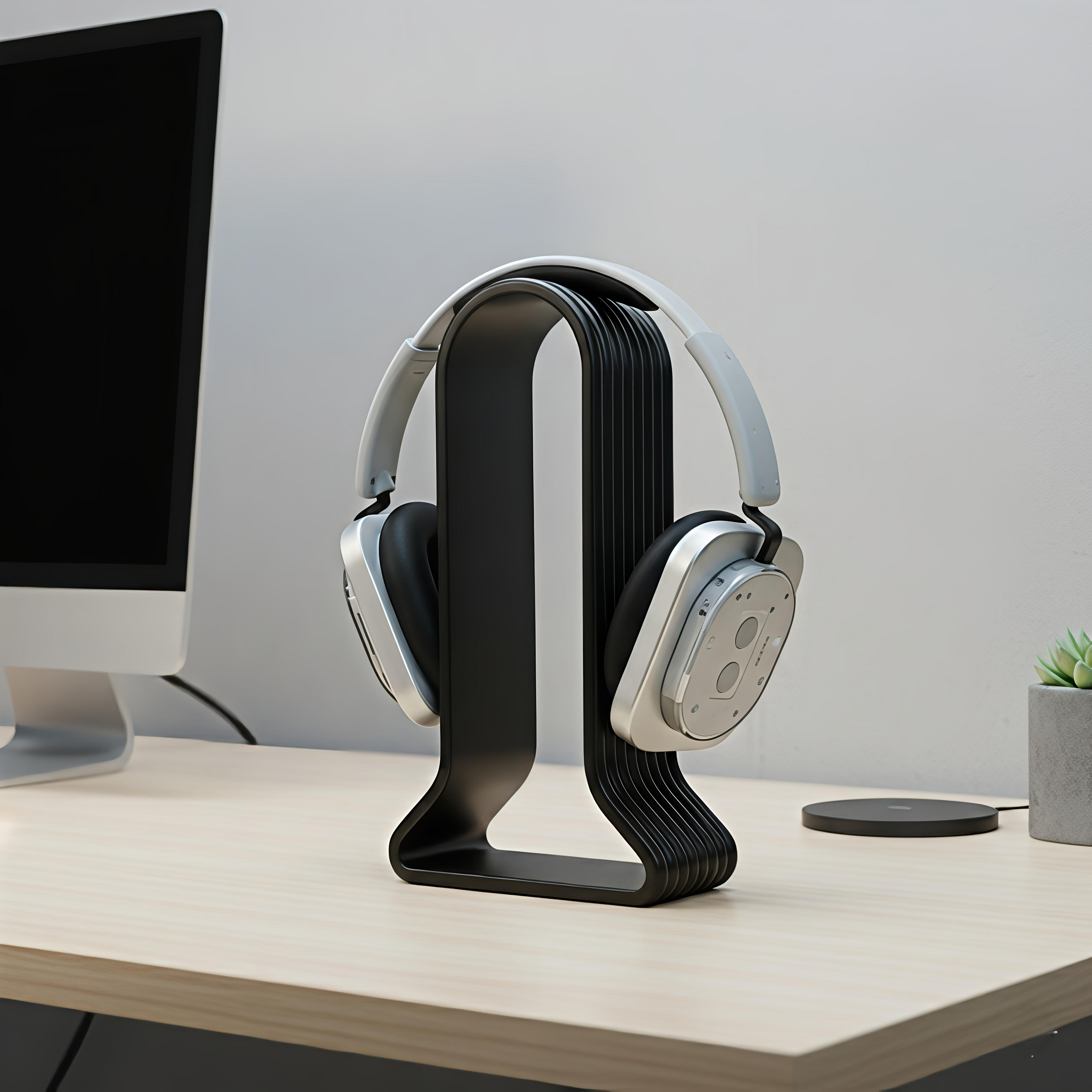Morfy Ridge Headphone Stand for Desk | Premium Minimal Headset Holder for Gaming & Studio