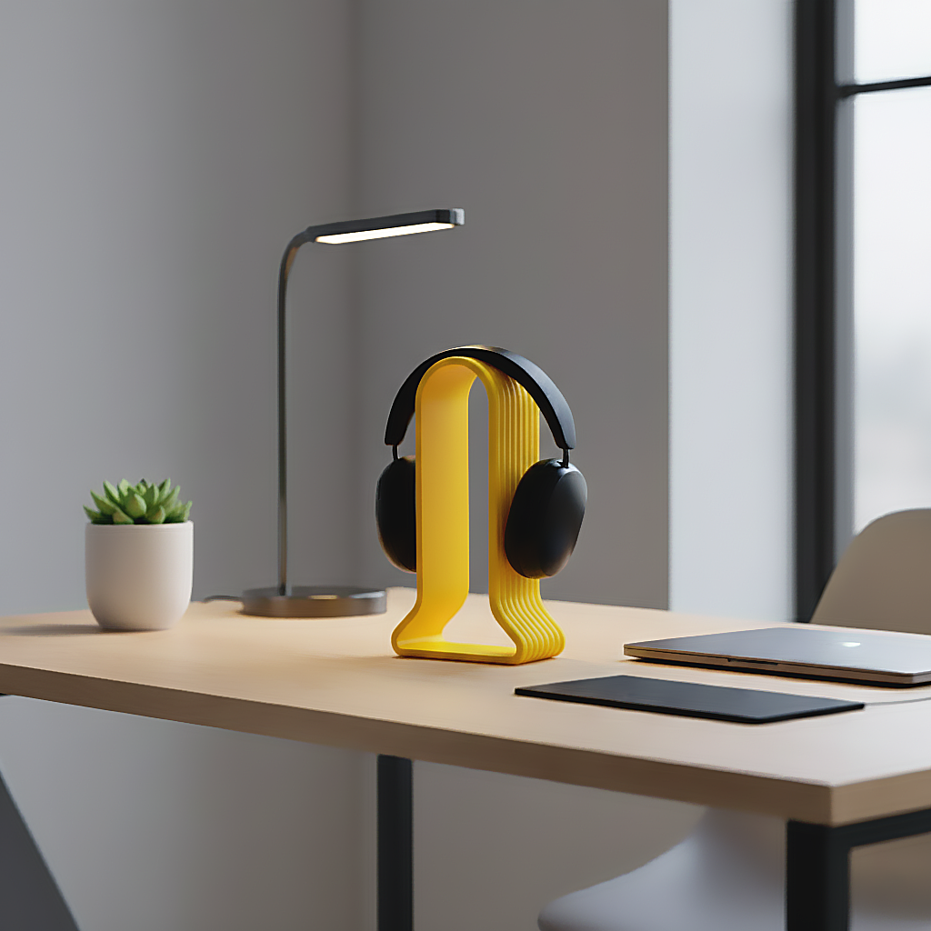 Morfy Ridge Headphone Stand for Desk | Premium Minimal Headset Holder for Gaming & Studio