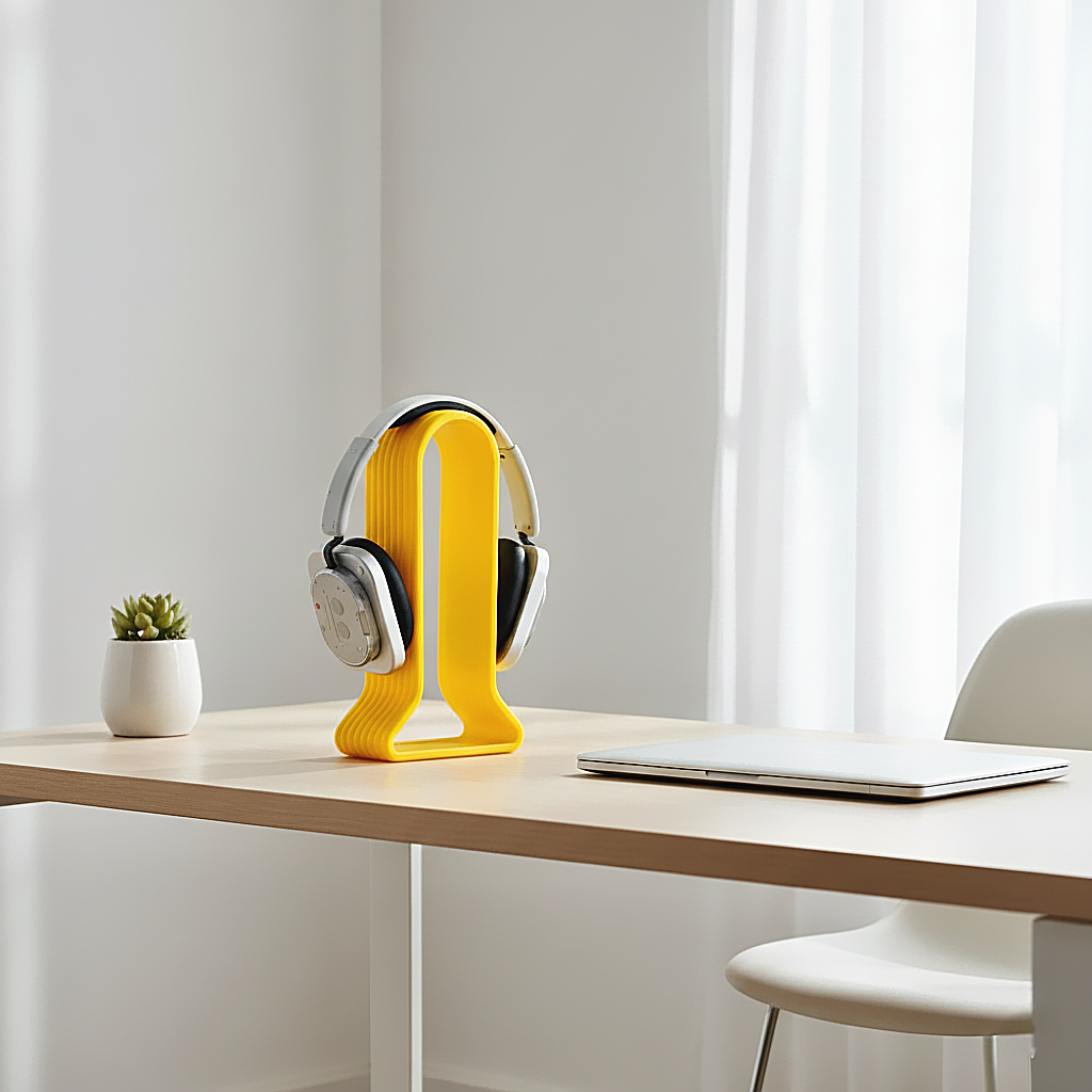 Morfy Ridge Headphone Stand for Desk | Premium Minimal Headset Holder for Gaming & Studio