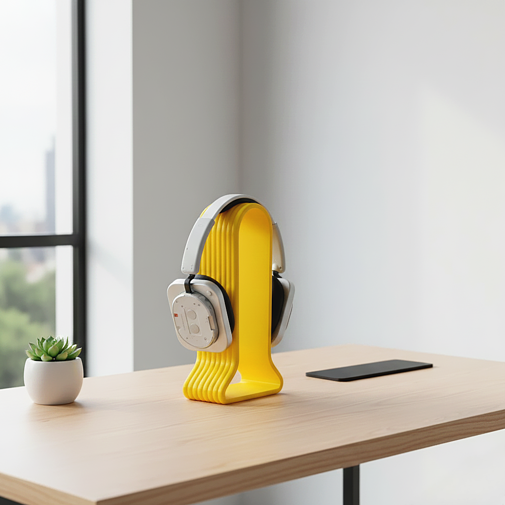 Morfy Ridge Headphone Stand for Desk | Premium Minimal Headset Holder for Gaming & Studio