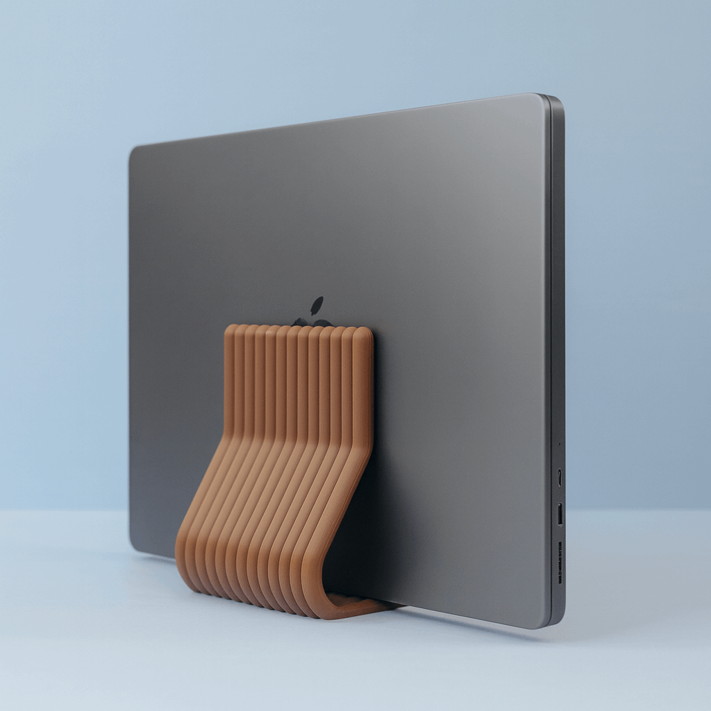 Wiggle Laptop Stand | Single & Dual Vertical Holder for Desk Setup