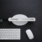 Slide-In MacBook Dock for External Monitor and Desk Setup