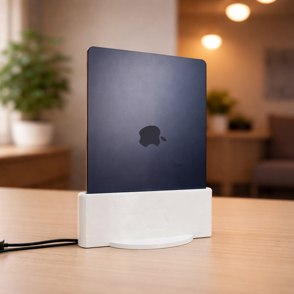 Slide-In MacBook Dock for External Monitor and Desk Setup