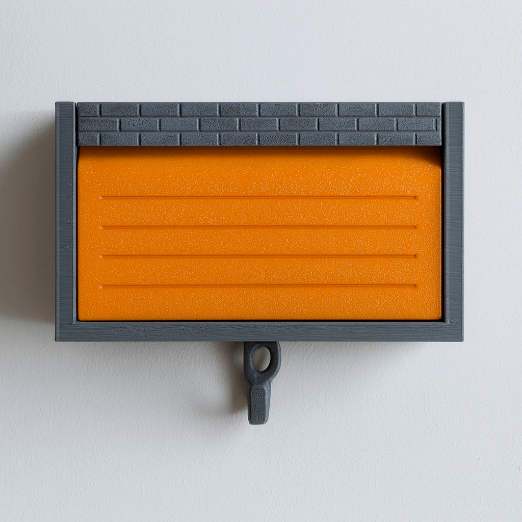 Garage Key Holder with Mini Hot Wheels Parking Spot – Wall Mount Organizer
