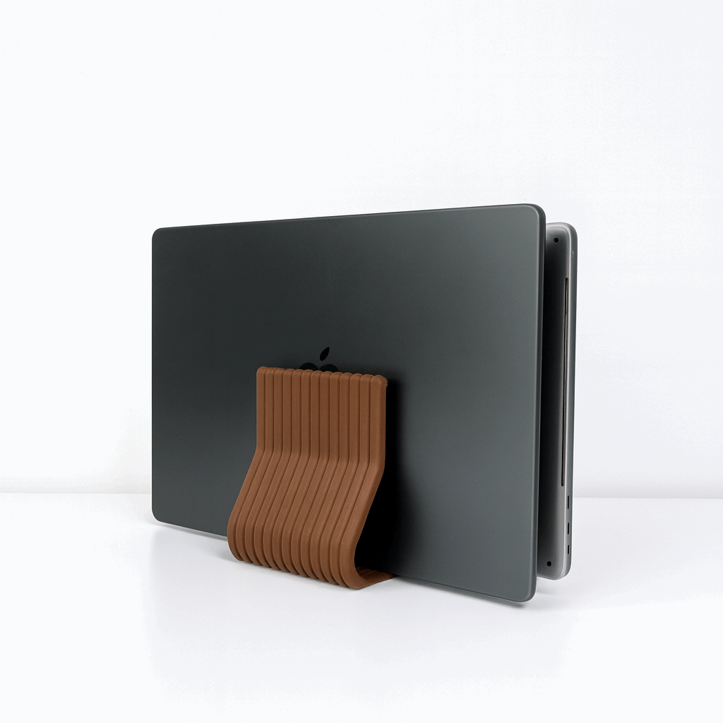 Wiggle Laptop Stand | Single & Dual Vertical Holder for Desk Setup