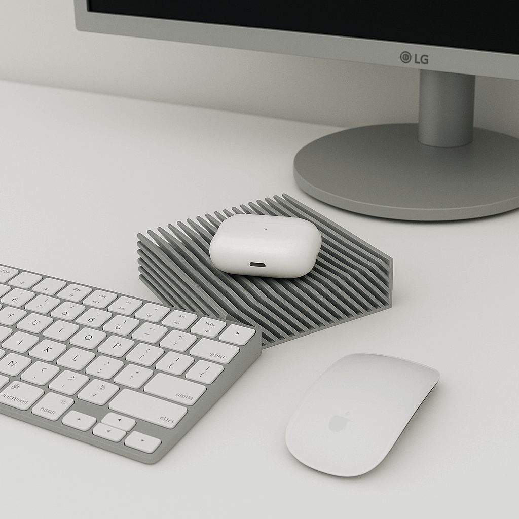 Flexible Wave Bowl | Satisfying Desk Organizer for AirPods, Keys & Accessories