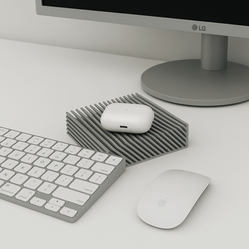 Flexible Wave Bowl | Satisfying Desk Organizer for AirPods, Keys & Accessories