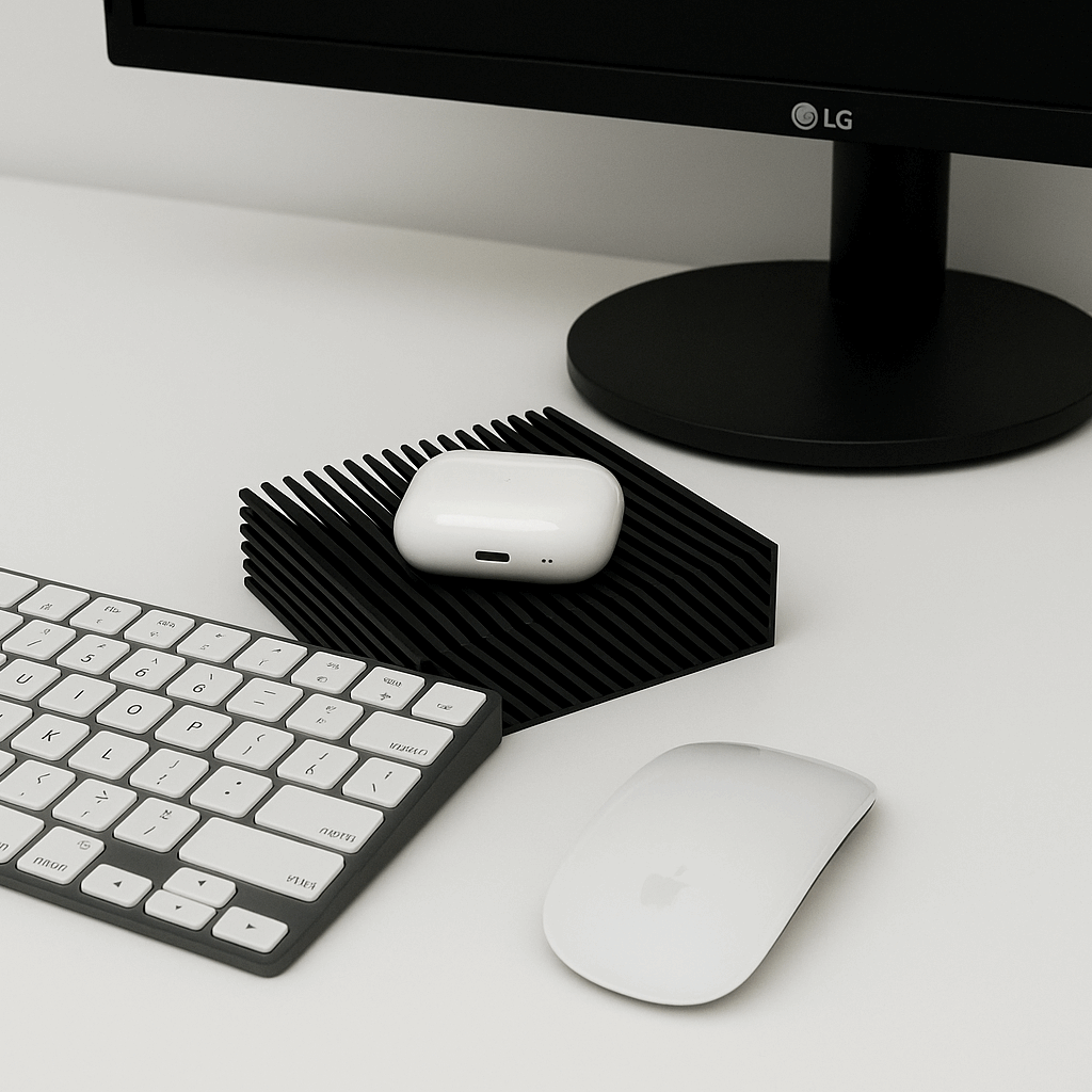 Flexible Wave Bowl | Satisfying Desk Organizer for AirPods, Keys & Accessories