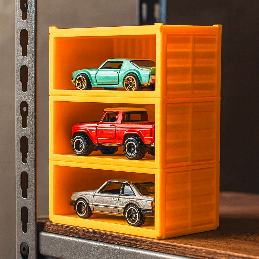 Hot Wheels Car Container | Stackable Display Case for Diecast Car Collectors