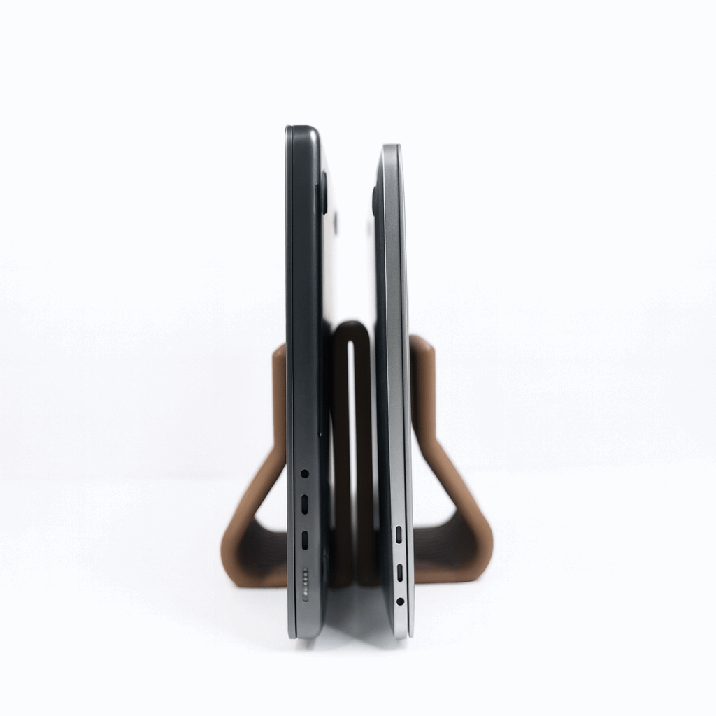 Wiggle Laptop Stand | Single & Dual Vertical Holder for Desk Setup