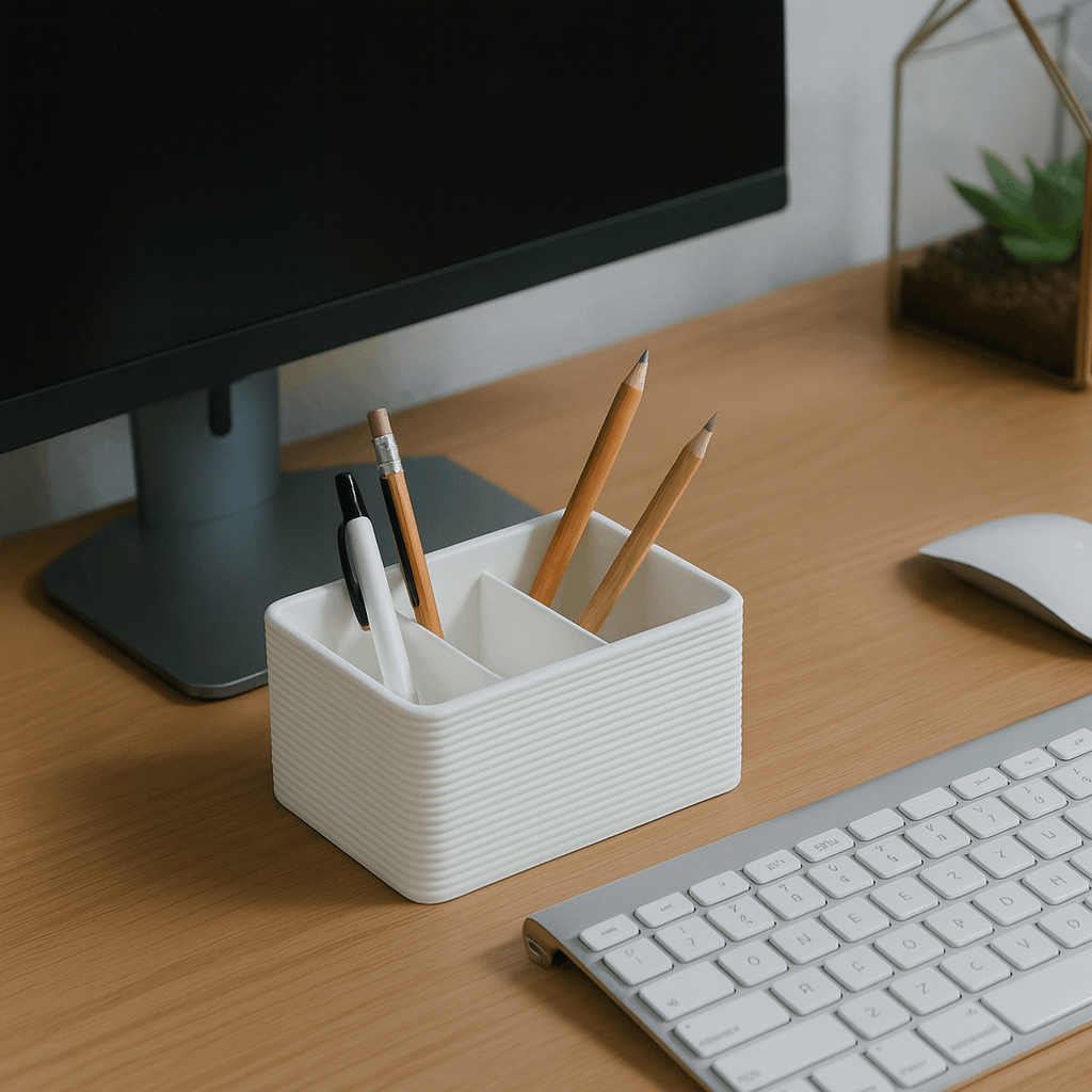 Minimal Desk Organizer | Multi-Slot Storage for Desk, Office & Home