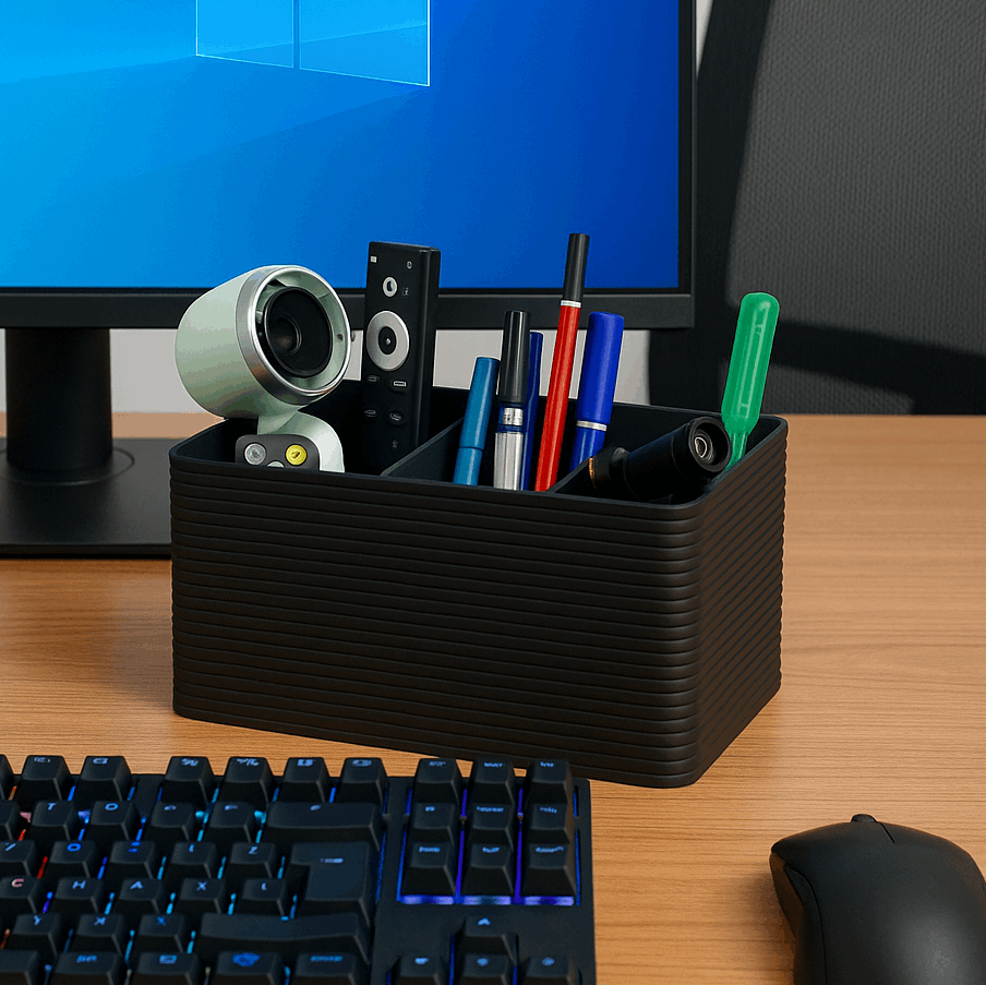 Minimal Desk Organizer | Multi-Slot Storage for Desk, Office & Home