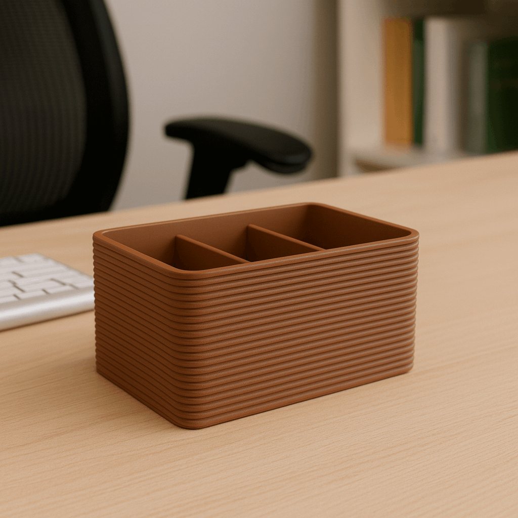 Minimal Desk Organizer | Multi-Slot Storage for Desk, Office & Home