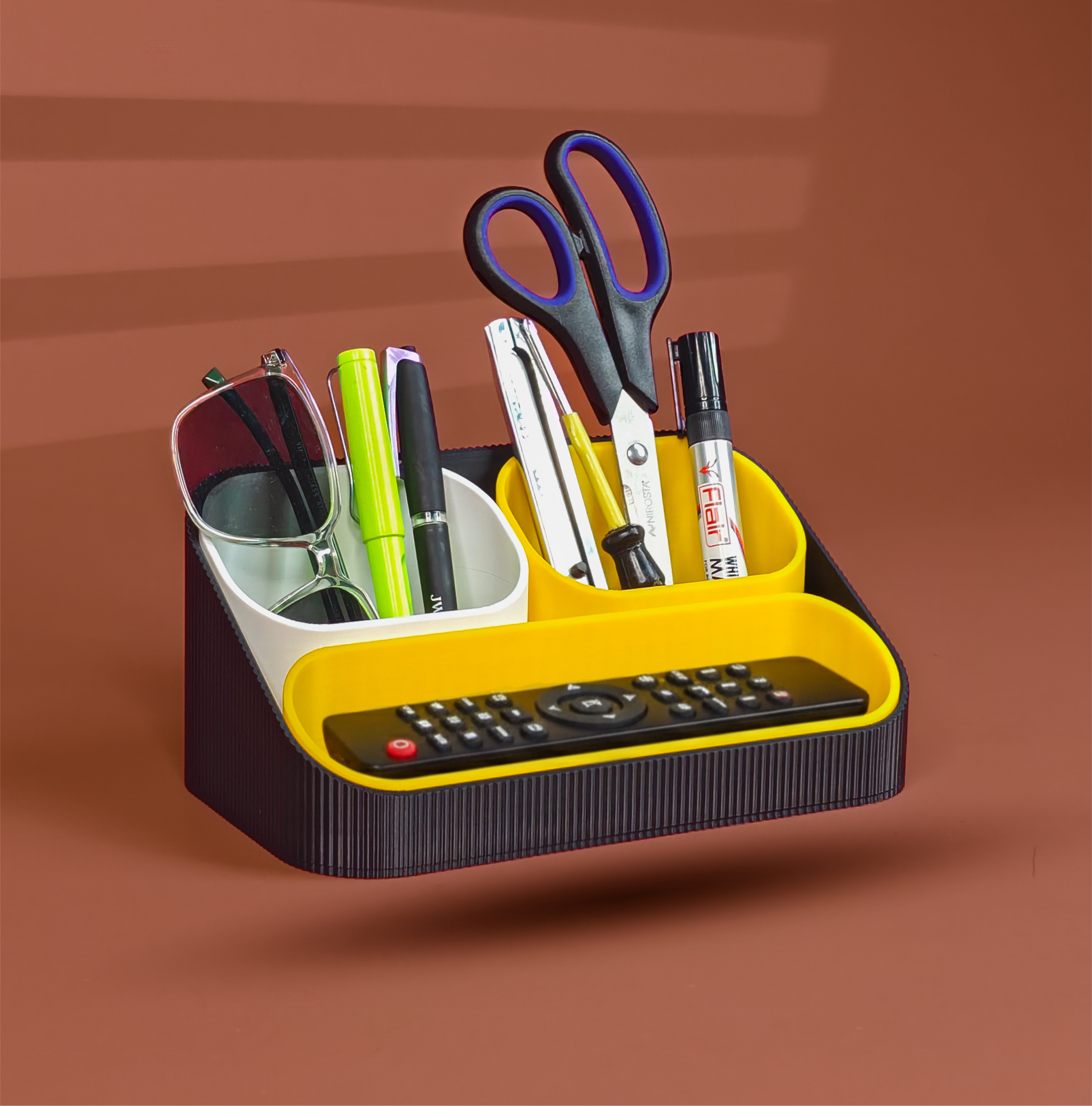 Morfy ModuDesk – Modular Desk Organizer with Phone Stand & Storage Compartments