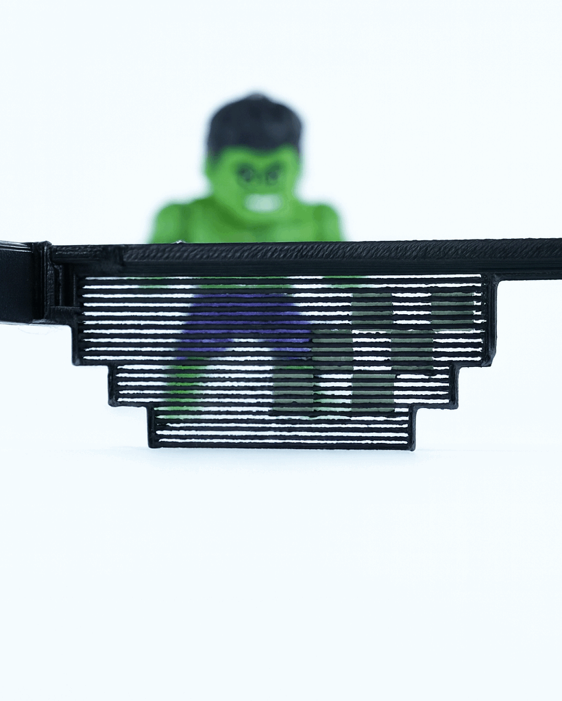 Thug Life Glasses | Pixel Sunglasses Meme Style (See-Through)