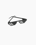 Thug Life Glasses | Pixel Sunglasses Meme Style (See-Through)