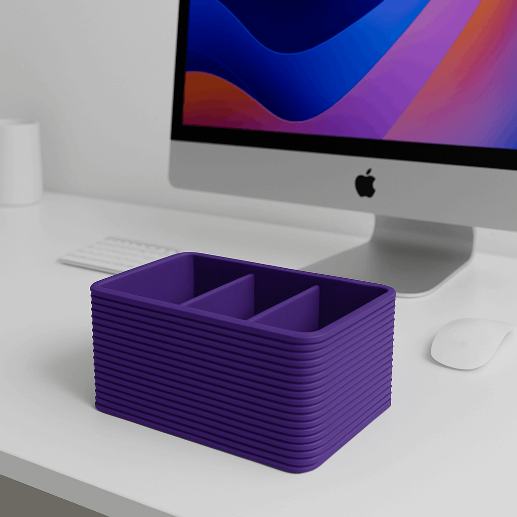 Minimal Desk Organizer | Multi-Slot Storage for Desk, Office & Home
