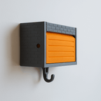 Garage Key Holder with Mini Hot Wheels Parking Spot – Wall Mount Organizer