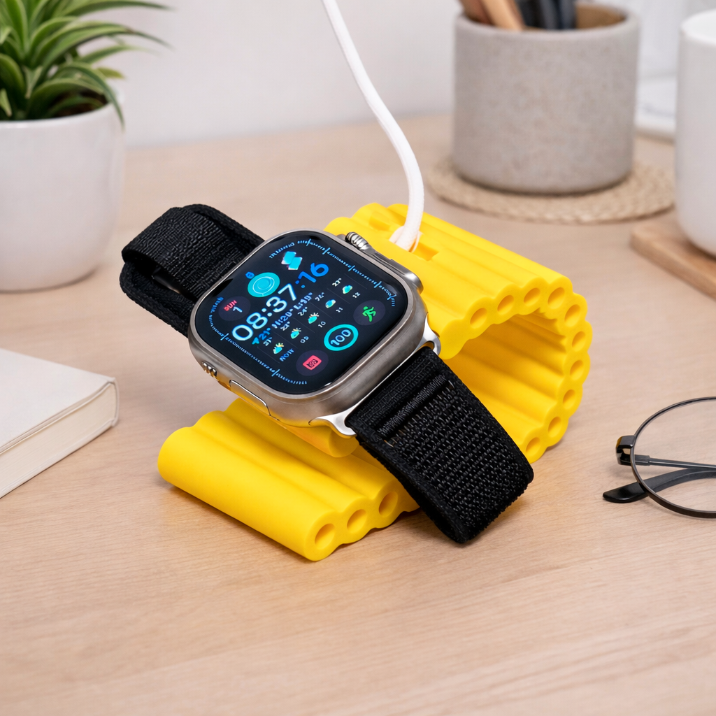 StrapDock – Apple Watch Charger Stand | Strap-Inspired Aesthetic Charging Dock