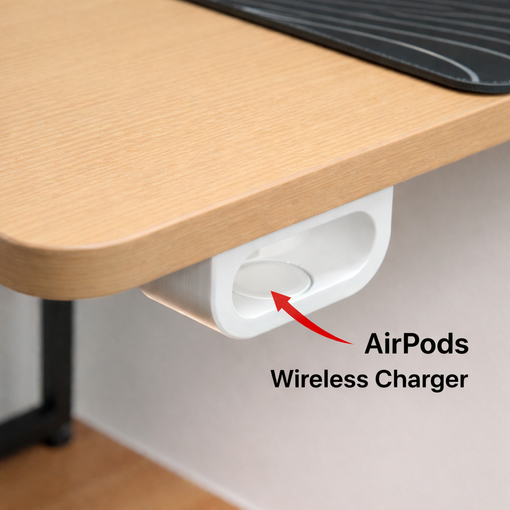 Under-Desk AirPods Charger & Holder for AirPods Pro, Pro 2 & Pro 3