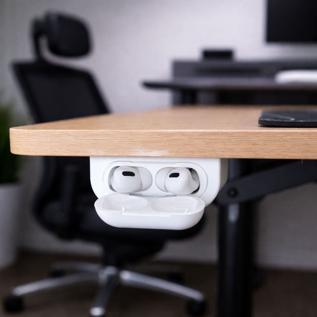 Under-Desk AirPods Charger & Holder for AirPods Pro, Pro 2 & Pro 3