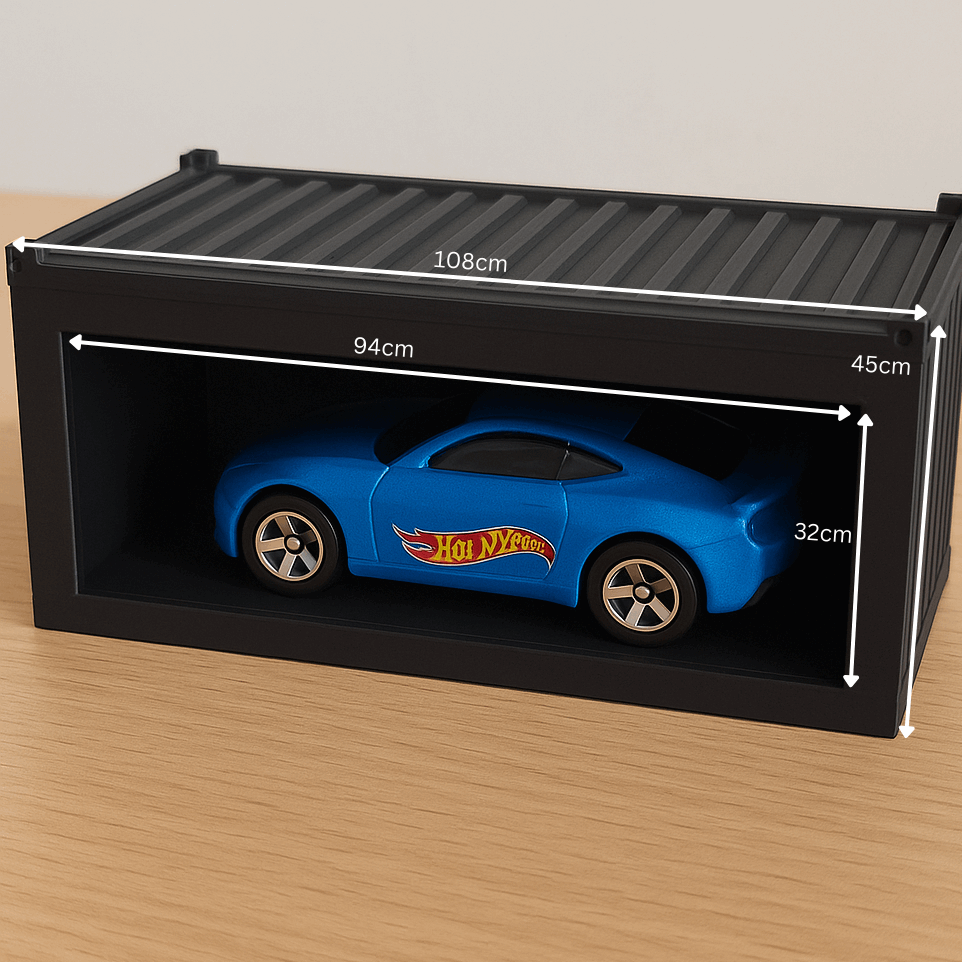 Hot Wheels Car Container | Stackable Display Case for Diecast Car Collectors